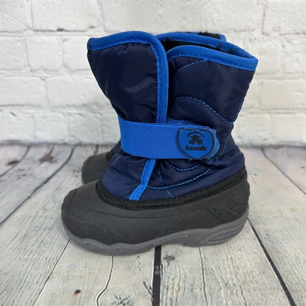 Kamik Snowbug winter boots blue size toddler 8